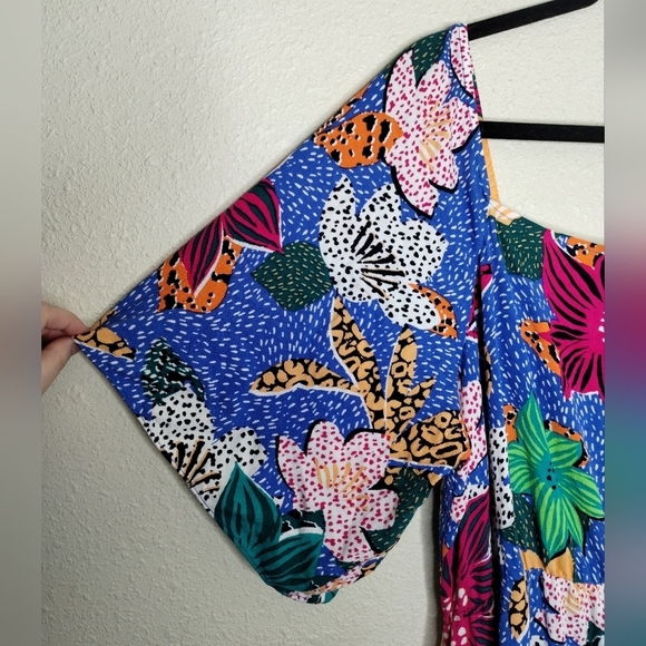 Soft Surroundings Simona Maxi Dress Bright Floral Women's Size XL - Picture 3 of 8